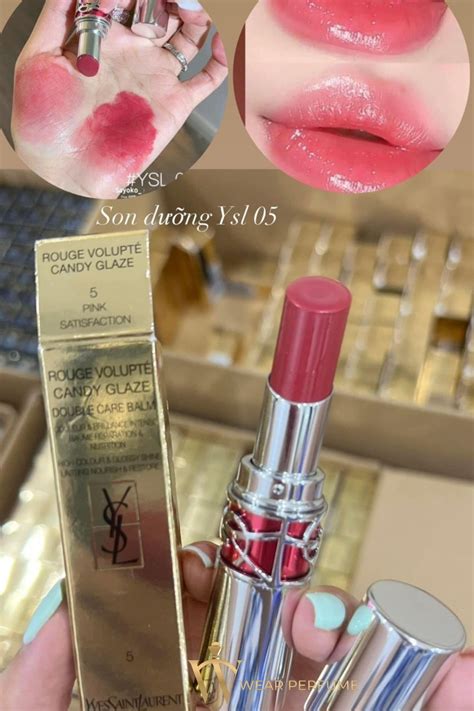 ysl pink satisfaction|YSL candy glaze pink satisfaction.